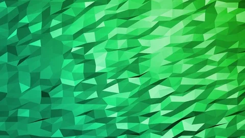 Green polygonal geometric surface - seamless loop Stock Footage 81468598