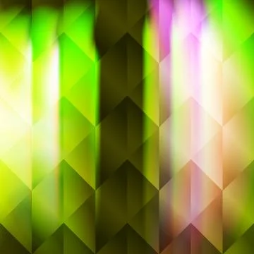 Green polygonal illustration hexagonal elements Illustrazione stock