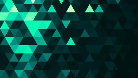 Green polygonal pattern Abstract geometric background Triangular mosaic, perf 库存插图