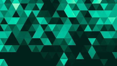 Green polygonal pattern Abstract geometric background Triangular mosaic, perf 스톡 일러스트