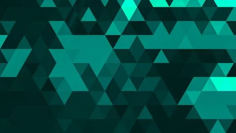 Green polygonal pattern Abstract geometric background Triangular mosaic, perf Stock Illustration