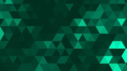 Green polygonal pattern Abstract geometric background Triangular mosaic, perf Stock Illustration