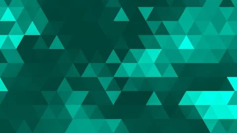 Green polygonal pattern Abstract geometric background Triangular mosaic, perf 库存插图