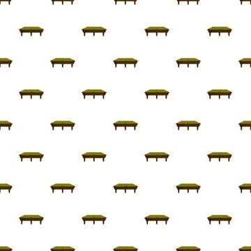 Green pool tables forming a seamless repeating pattern Stock Illustration