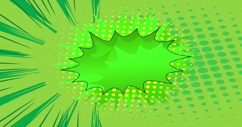 Green Pop Art Background Stock Footage 167393200