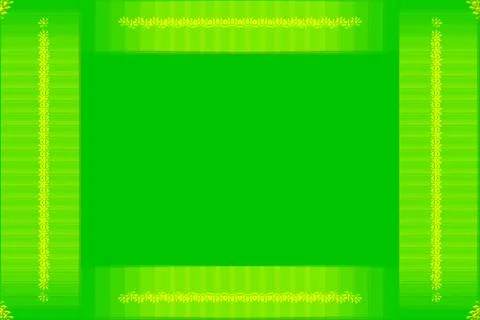 Green positive frame with yellow lines for text Stock Illustration