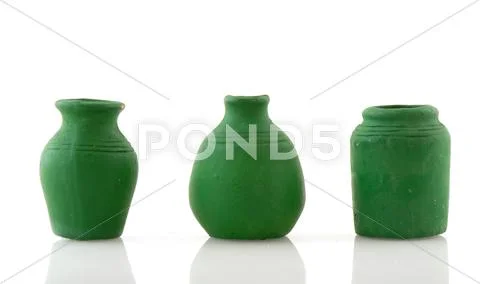 Green pottery Stock Photos