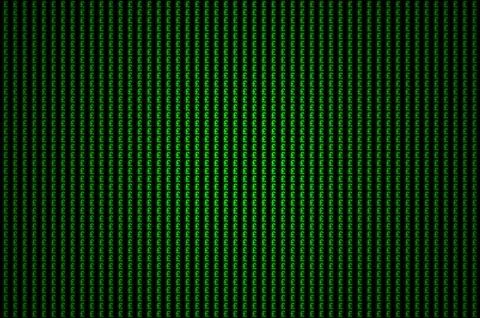 Green pound sign background イラスト素材