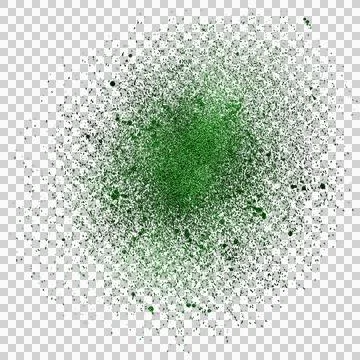 Green Powder Burst Explosion Isolated on White Background for Holi Festival and  Stock Illustration