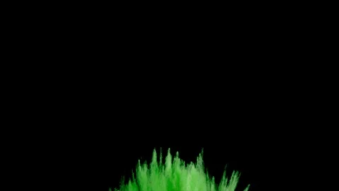 Green powder explosion. Slow motion movement in three directions 스톡 동영상 122477990
