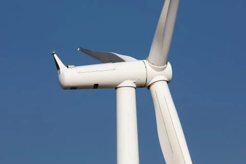 Green power being generated by wind generator Stock Photos