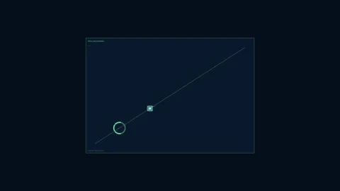 Green Power Consumption HUD Chart Seamless Loop Stock Footage 342263237