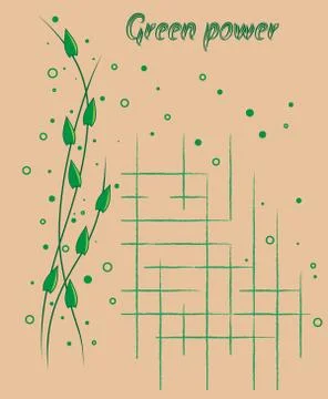 Green power Illustrazione stock
