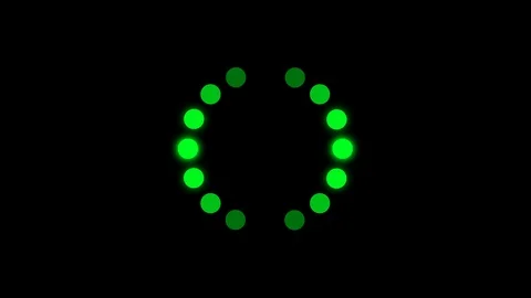 Green Preloader with Glow with Transparent Background Vídeo Stock 86835267