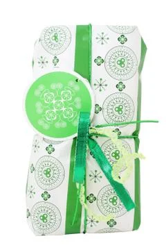 Green present Stock Photos