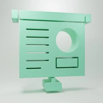 Green Presentation board with graph, schedule, chart, diagram, infographic,.. Stock Illustration