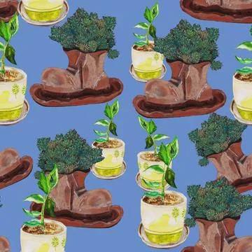 Green prickly cactus Stock Illustration