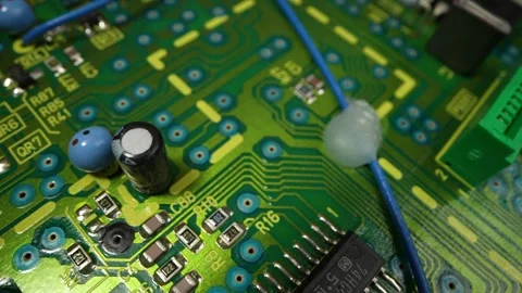 Green Printed Circuit Board, Computer Mo... | Stock Video | Pond5