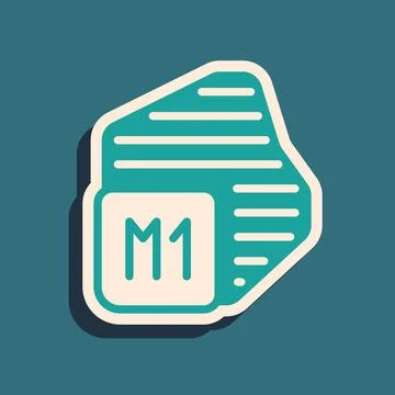 Green Processor icon isolated on green background. CPU, central processing un Stock Illustration