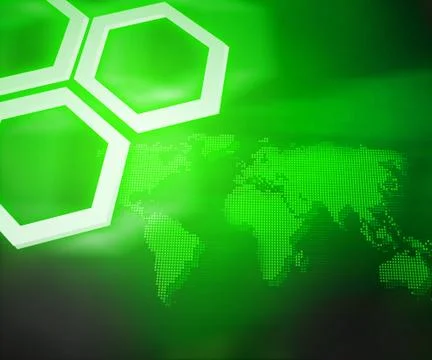 Green professional background Illustrazione stock