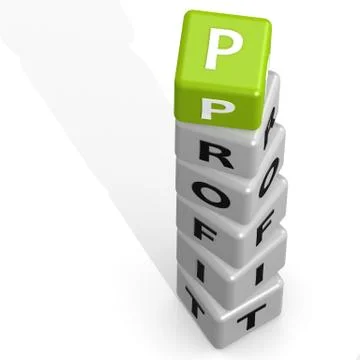 Green profit Stock Illustration