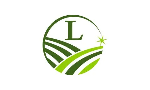 Green Project Solution Center Initial L Stock Illustration