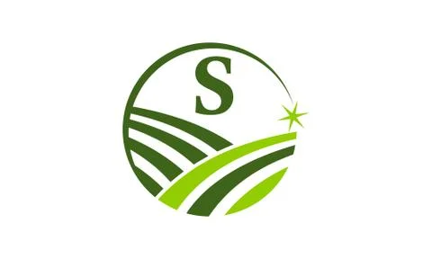 Green Project Solution Center Initial S Stock-Illustration
