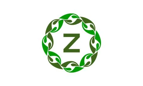 Green Project Solution Center Initial Z Stock-Illustration