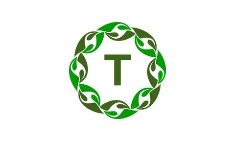 Green Project Solution Center Initial T Stock-Illustration