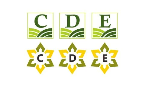 Green Project Solution Center Template Set Stock-Illustration