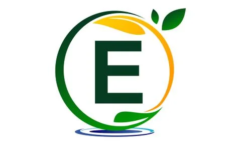 Green Project Solution Letter E Stock Illustration