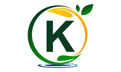 Green Project Solution Letter K Stock-Illustration