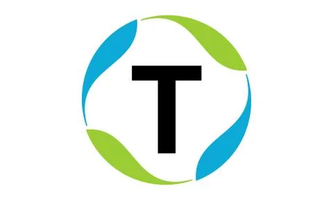 Green Project Solution Letter T Stock-Illustration