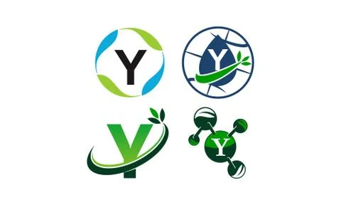 Green Project Solution A Template Set Stock-Illustration