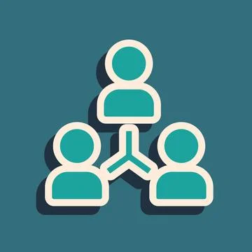 Green Project team base icon isolated on green background. Business analysis and Stock Illustration