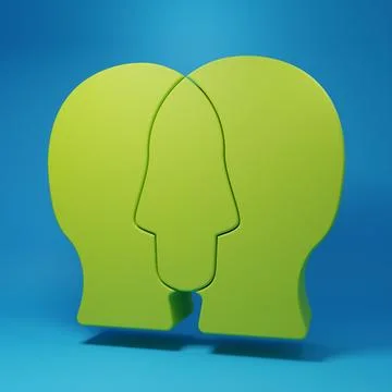 Green Project team base icon isolated on blue background. Business analysis.. イラスト素材