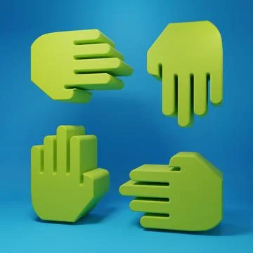 Green Project team base icon isolated on blue background. Business analysis.. Illustrazione stock