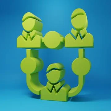 Green Project team base icon isolated on blue background. Business analysis.. 스톡 일러스트