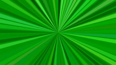 Green psychedelic abstract star burst background from striped rays 库存插图
