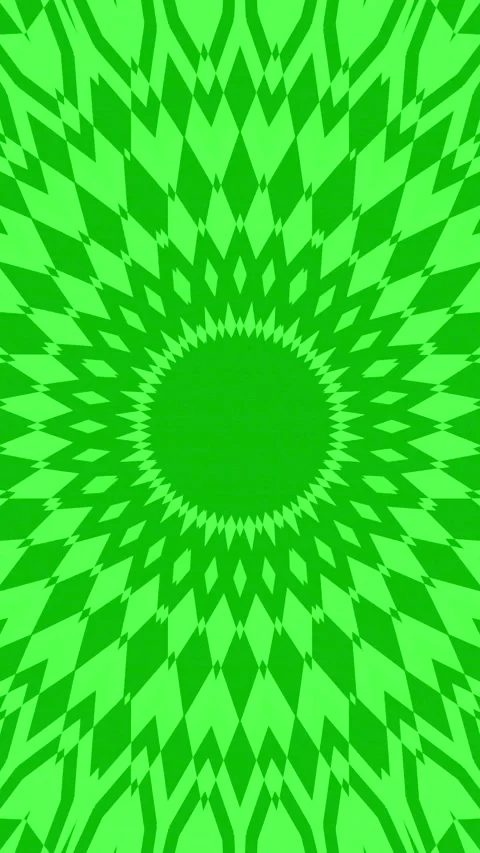 Green Psychedelic Kaleidoscope Motion Background Stock Footage 332260245