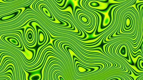 Green psychedelic waves effect Stock Footage 240326675
