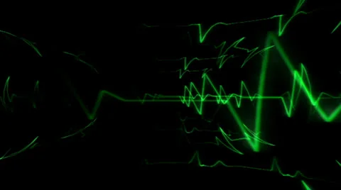 Green Pulse Motion Mapping Stock Footage 24719823