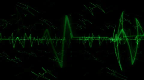 Green Pulse Motion Mapping 库存影片 24719870