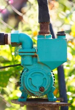 Green pump Foto stock