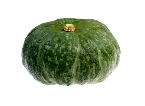 Green pumpkin on white background Stock Photos