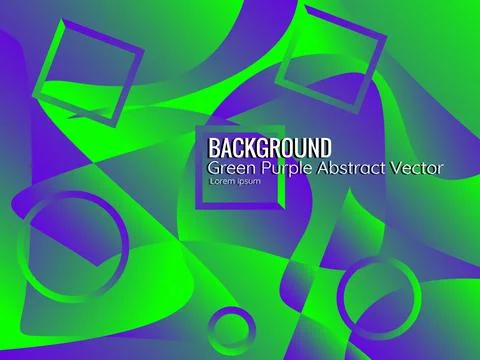 Green purple abstract vector background Stock Illustration