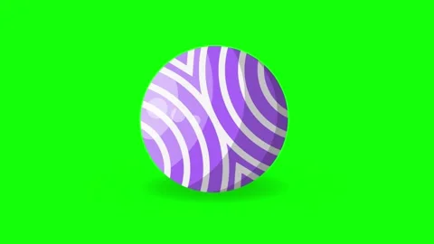 Green Purple Ball Horizontal 16:9 Green Screen Video stock 340459864