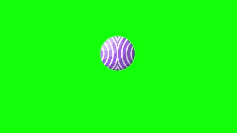 Green Purple Ball Screen Horizontal 16:9 Green Screen Vidéo 340459658