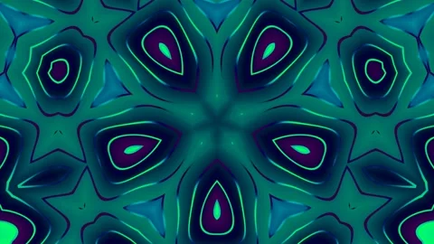 Green Purple Elegant Wave Complex Pattern Loop Stock Footage 151308027