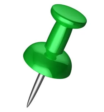 Green pushpin Stock-Illustration